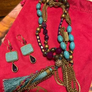 Silpada jewelry set (earrings and necklace)